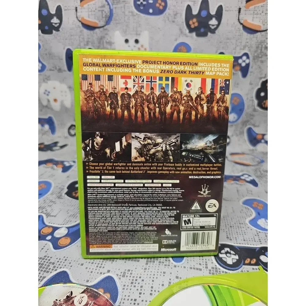 Medal of Honor: Warfighter - Project Honor Edition (Xbox 360) CLEANED & TESTED